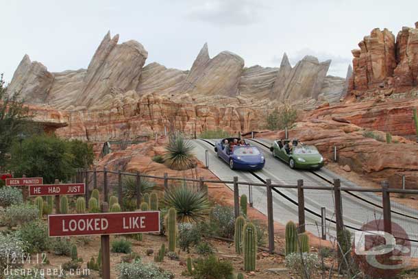 Walked through Cars Land after lunch.