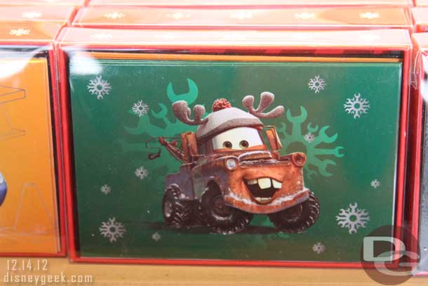 Stopped by Radiator Springs Currios and it looks like more Christmas merchandise.  Here are some greeting cards.