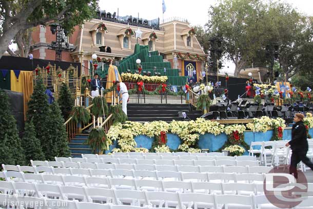 The chairs were set up for the Candelight.