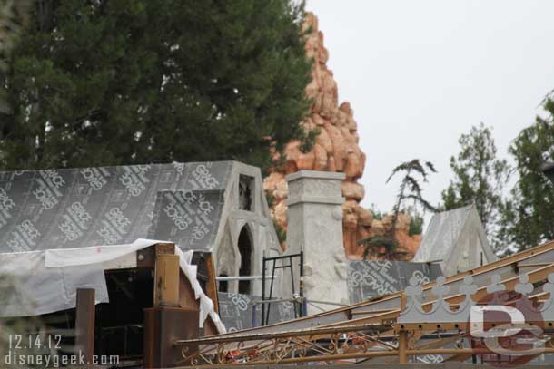 The Fantasy Faire facades are slowly taking shape.