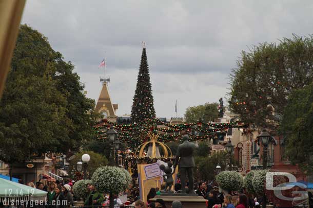 A look down Main Street as the parade continues to make its way through the park.