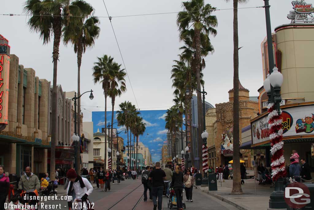 Heading down Hollywood Blvd.