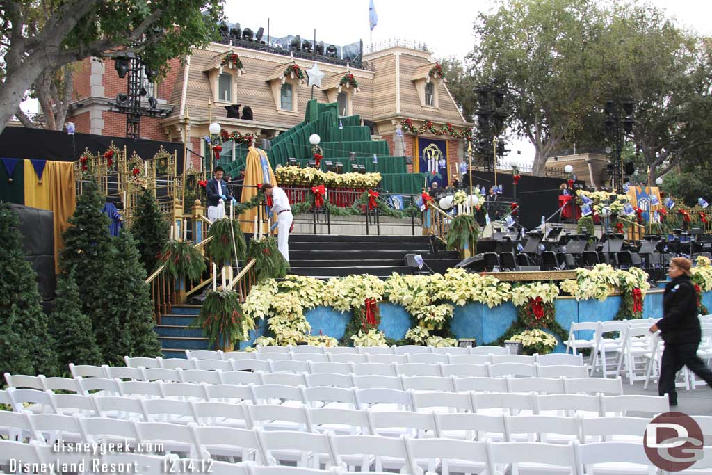 The chairs were set up for the Candelight.