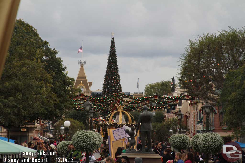 A look down Main Street as the parade continues to make its way through the park.