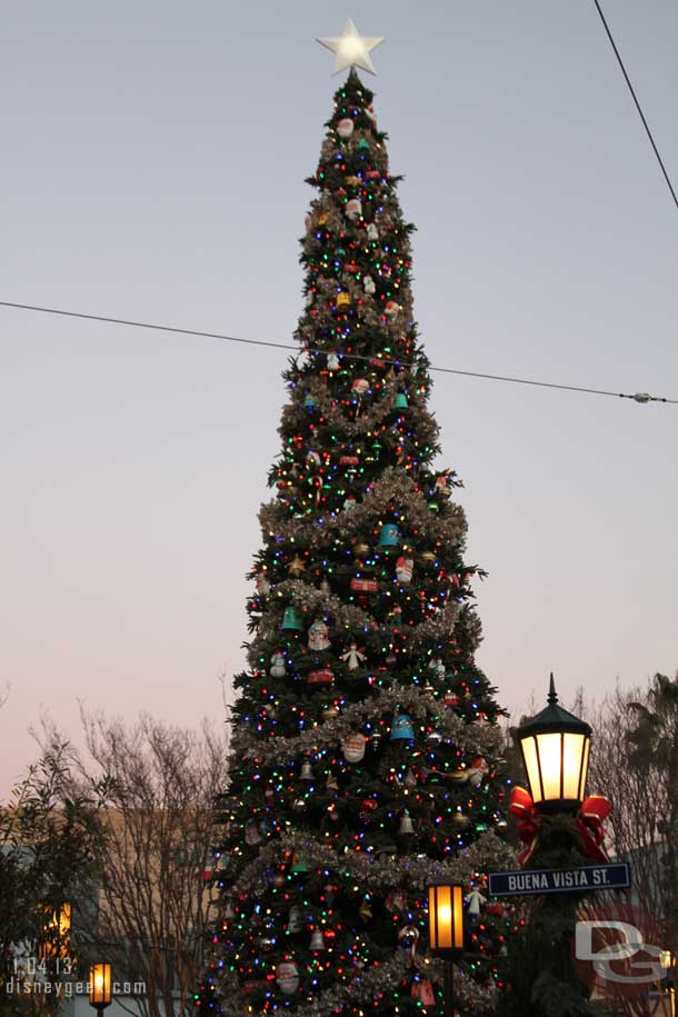 Missed the tree lighting since the Cars lights came on so late.