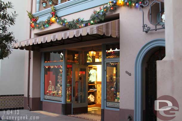 Noticed most of the doors were propped open along Buena Vista Street this evening.