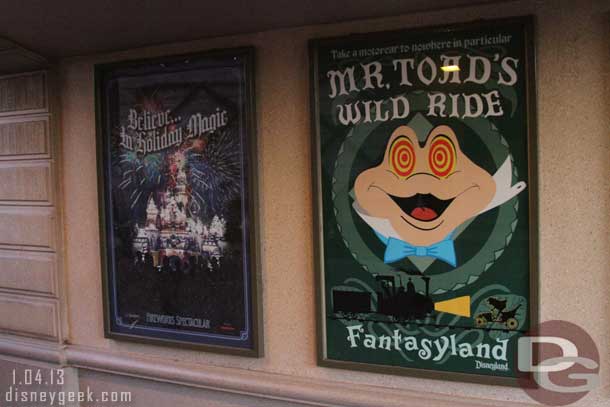 Noticed the Believe in Holiday Magic poster was up this week, yeah!!  Just in time to come down.