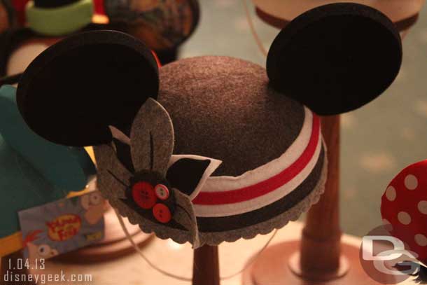 Stopped by the Mad Hatter and a couple of the Disney Couture Ear Hats are out.  Here is one.