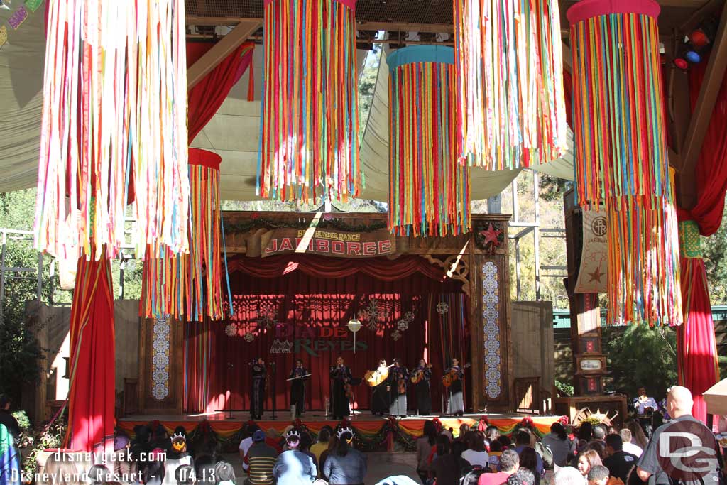 On the main stage when I walked in were the Mariachi Divas.