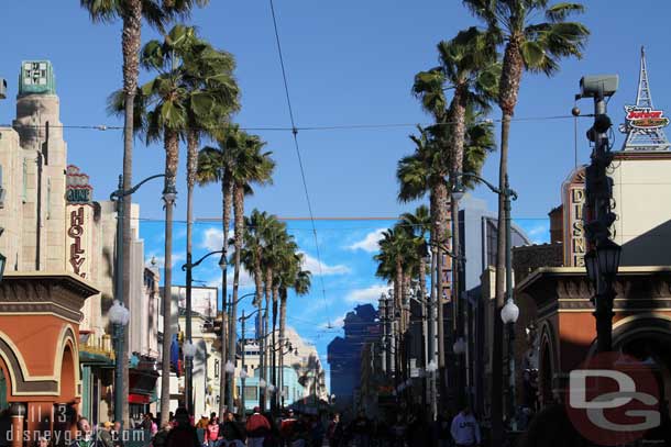 A look down Hollywood Blvd.