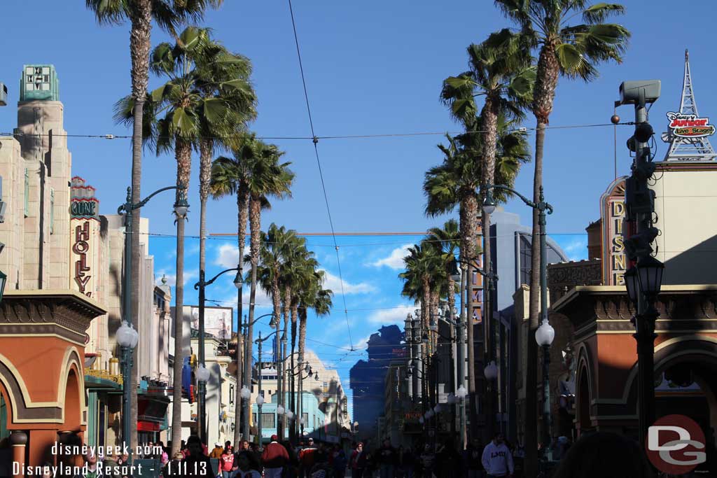 A look down Hollywood Blvd.