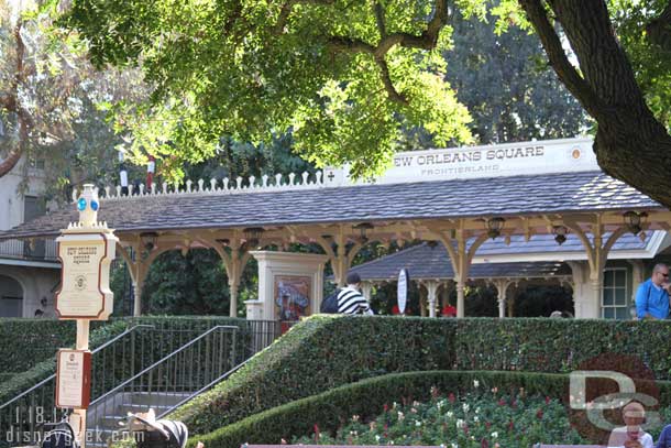 The Christmas decorations have been removed from the train station.