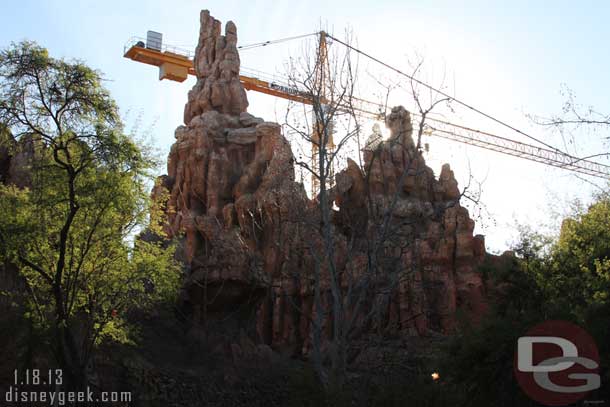 I walked down the Big Thunder trail toward Frontierland.