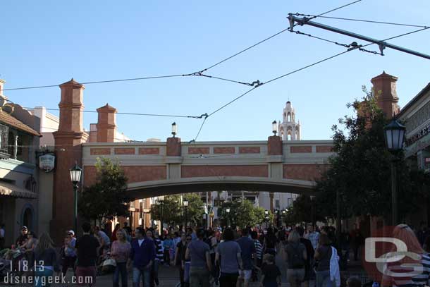 The Hyperion Bridge has been repainted this week.  It now has colored panels.  Before it was a solid color.