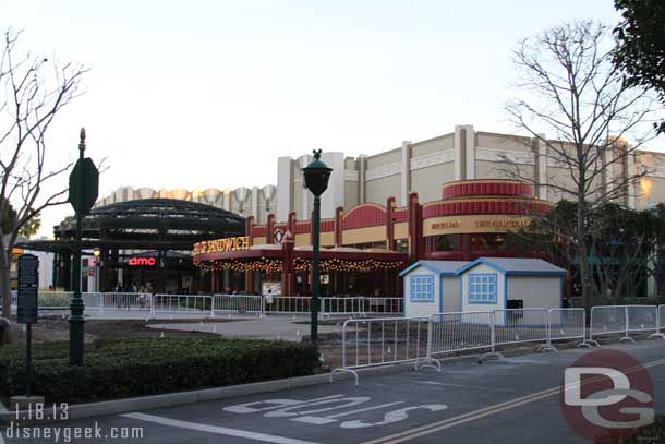 In Downtown Disney the ice skating rink is gone, just a couple of buildings remain from it.