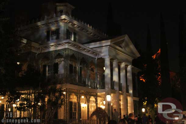 Was able to just walk right onto the Haunted Mansion.