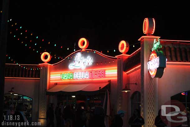 Passed through Cars Land too.