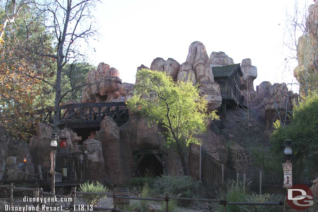 Forgot to mention on the way in.. this section of Big Thunder does not have a wall around it yet.  Also off to the left the little sitting area near the backstage gates is the smoking area, which makes no sense to me because you have to walk through it to get to Fantasyland.