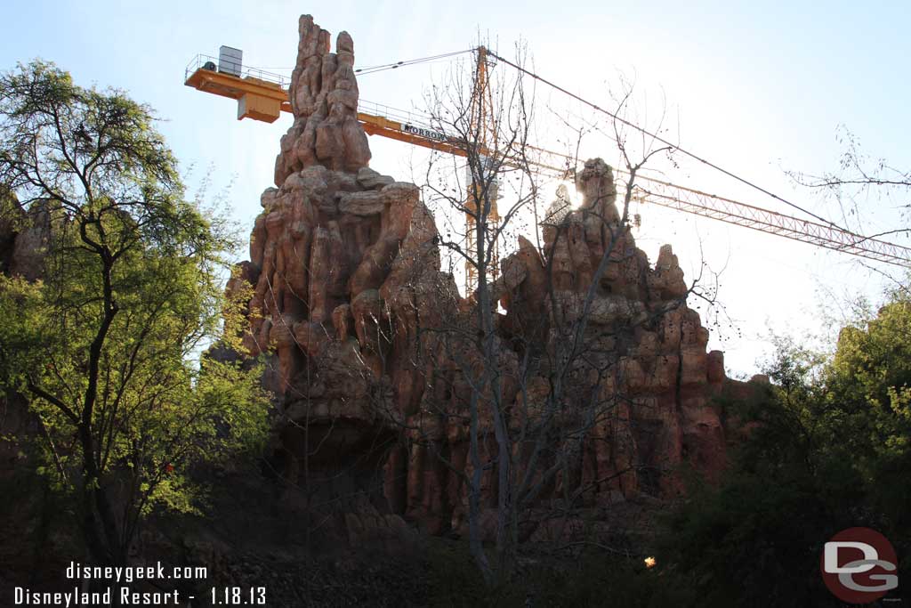 I walked down the Big Thunder trail toward Frontierland.