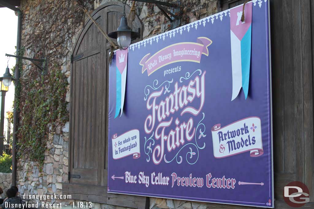 Walked by the Blue Sky Cellar which was still closed.  It officially opens 1/19 but was hoping for a soft opening (which I did luck out later in the evening and there is a separate update with pictures of the new exhibit).