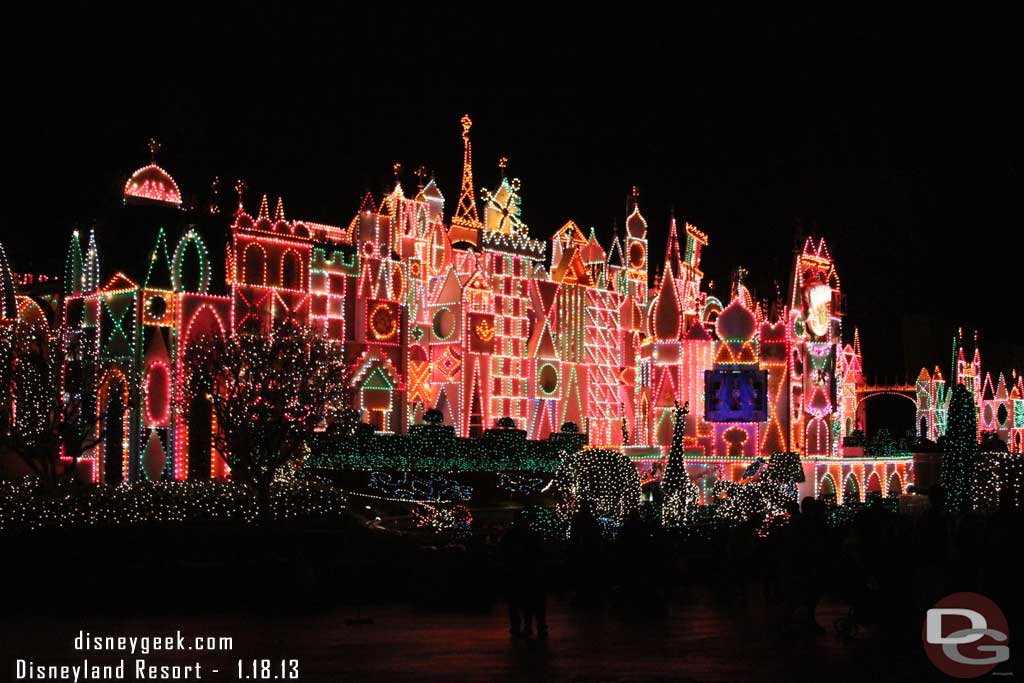 Last chance to see Small World Holiday this season.