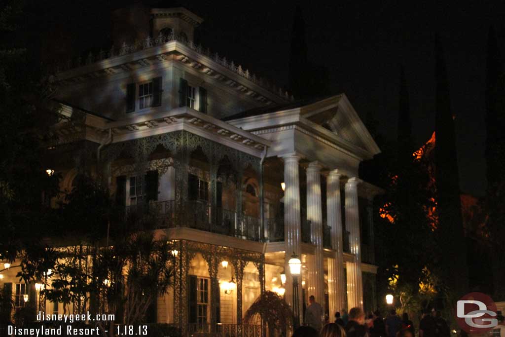 Was able to just walk right onto the Haunted Mansion.