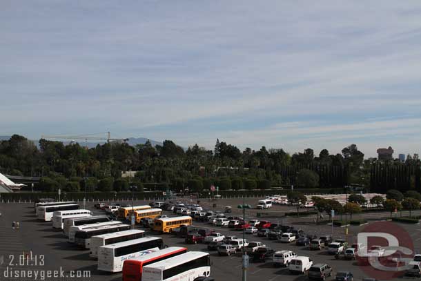 The parking lots were not that crowded this afternoon.