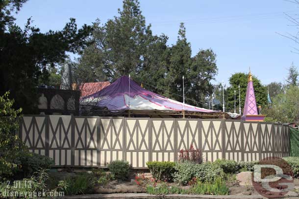 A quick look over at the Fantasy Faire as it races toward its announced opening date of March 12th.