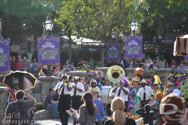 The traditional jazz band making its way through New Orleans, I posted pictures and video in the January 18th update if you would like to see more.