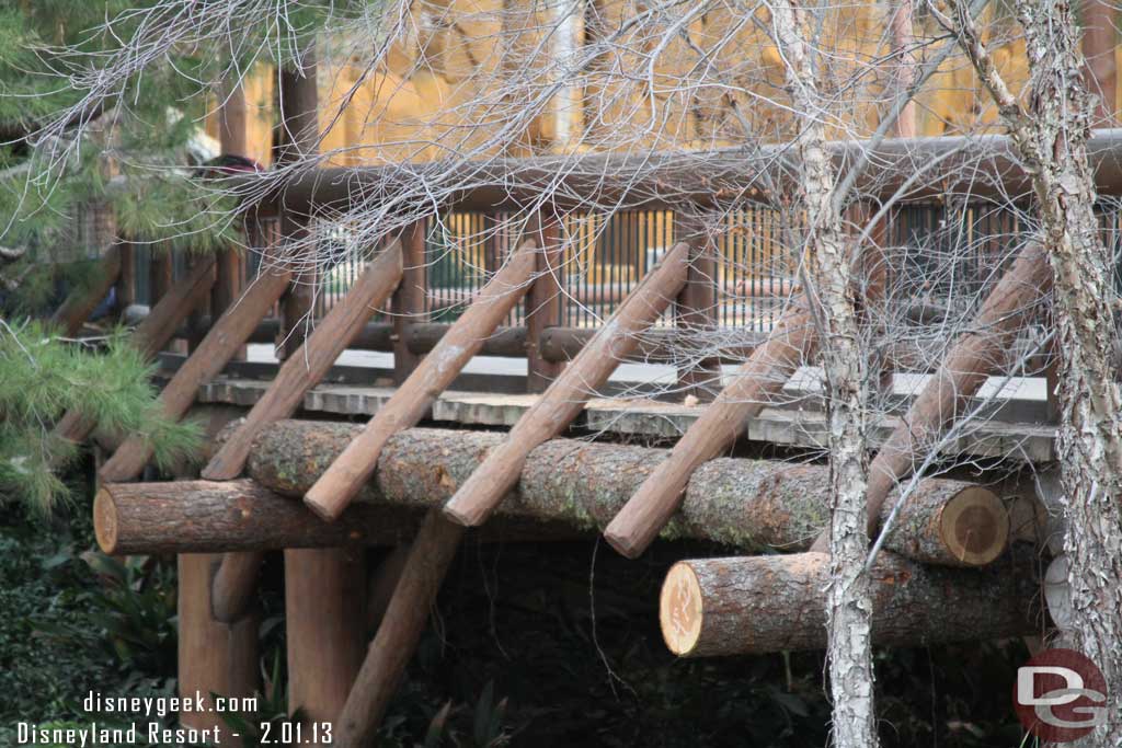 The bridge received some new logs too.