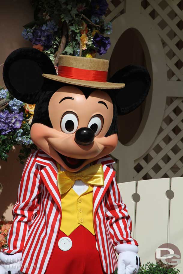Mickey in a Dapper outfit.