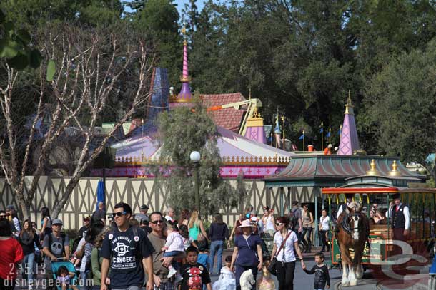 Fantasy Faire is racing toward completion.  Looked like they were putting the finishing touches on many of the facades.  The announced opening date is March 12th.