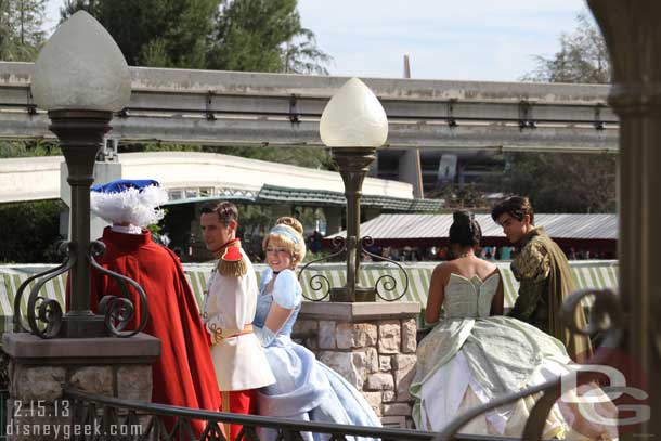 For True Love Week Princes were escorting their Princesses.  Here are several pictures of the royal couples.