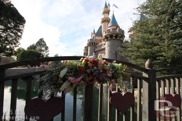 Some flowers and other props for True Love Week in Snow Whites Grotto.