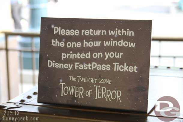 DCA Fastpass machines have also received new signs.