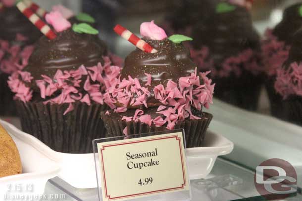 The cupcakes in the Cafe on Buena Vista Street.