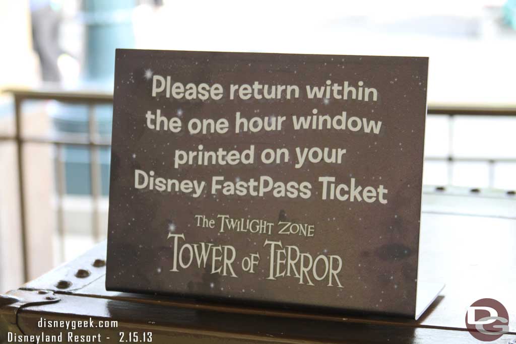 DCA Fastpass machines have also received new signs.