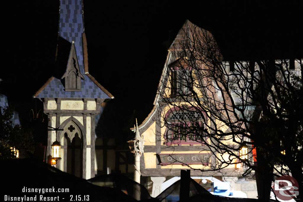 Worked continued after dark in the Fantasy Faire.