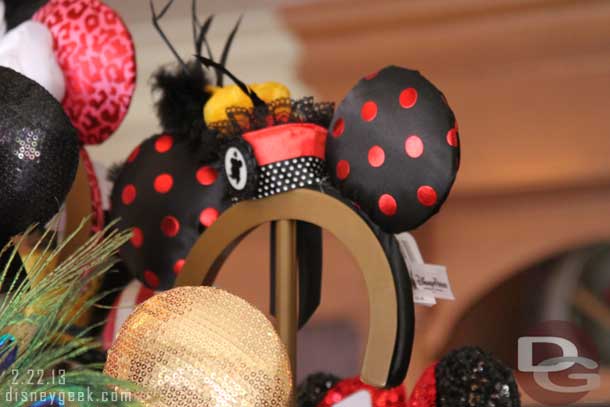 On the way out saw one of the limited time magic ear headbands in the Mad Hatter