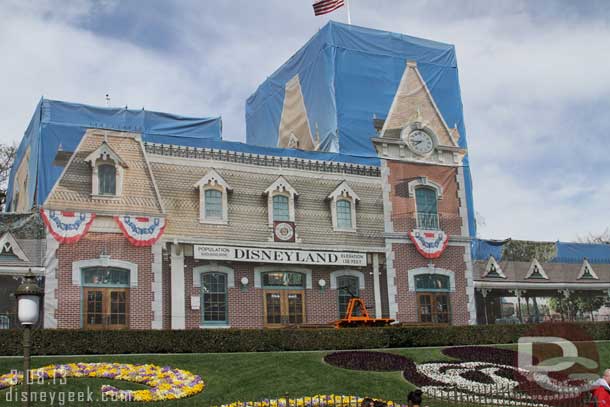 First stop Disneyland.  The Main Street station is still under wraps.