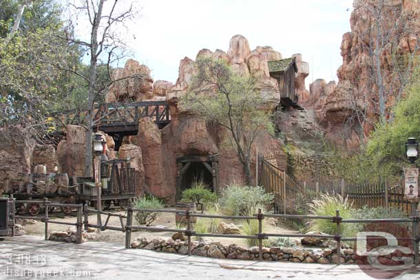 Moving on.. no real visible progress on Big Thunder from these vantage points.