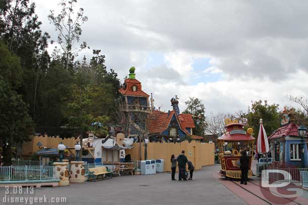 The playground at Goofys is being worked on.