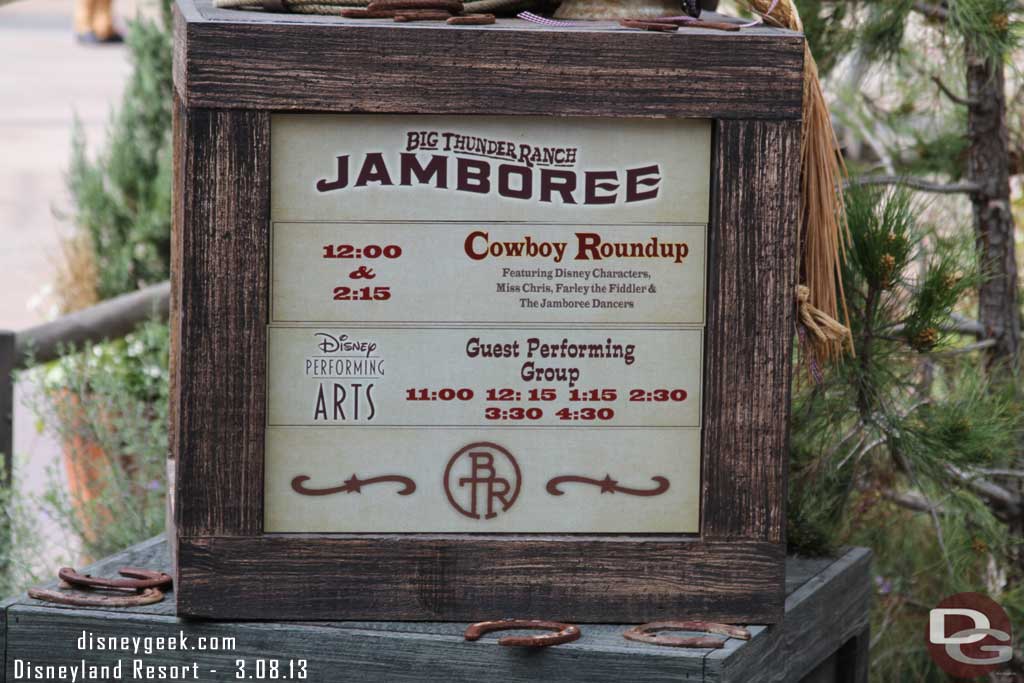 The Jamboree is open, mostly being used for performing arts groups.