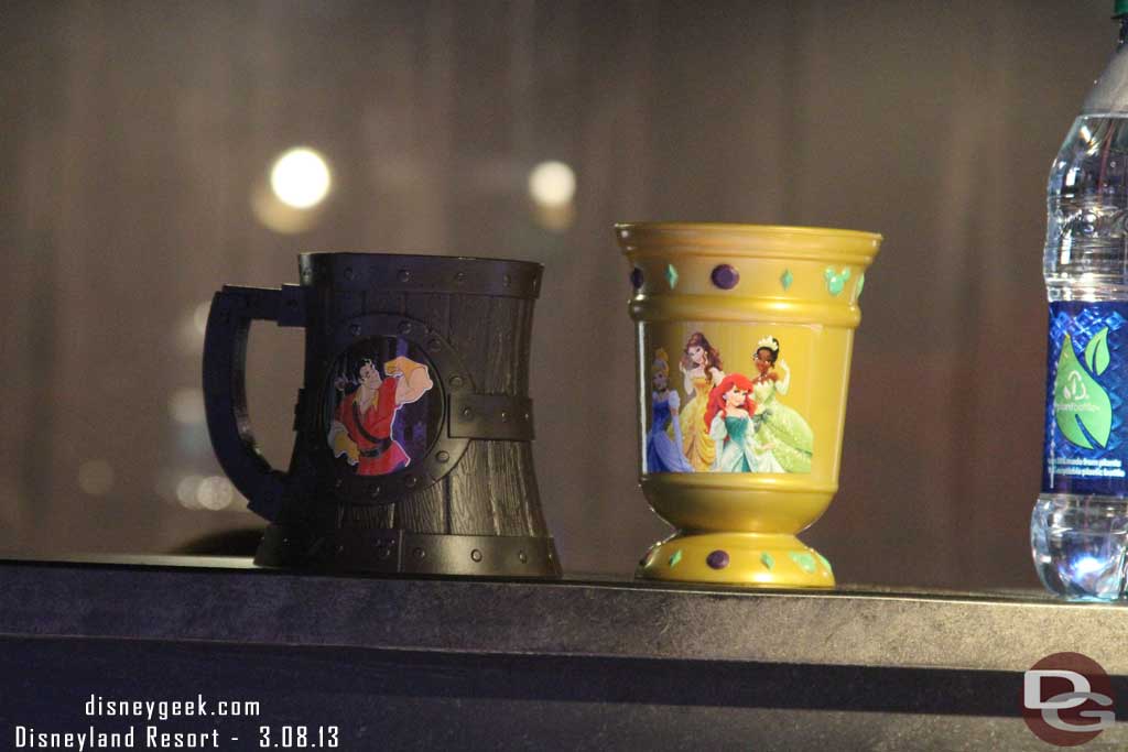 The souvenir stein and goblet.