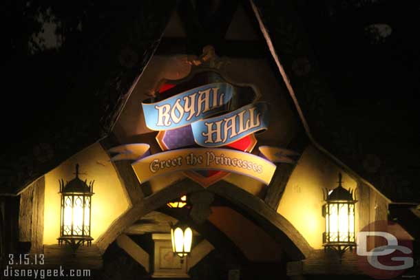 The Royal Hall closed at 7pm and the last guests were still working through the queue.