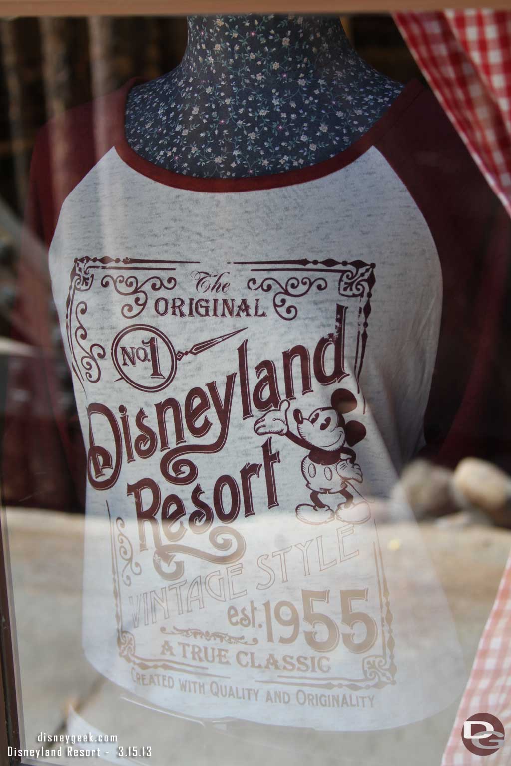 Random Mickey shirt in the window..