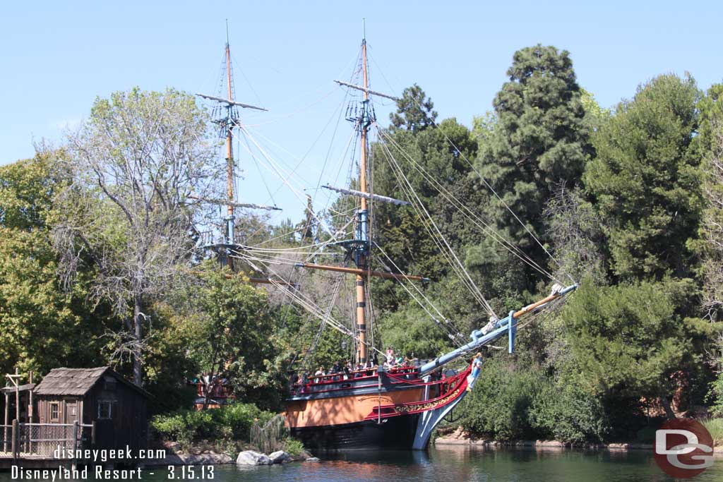 The Columbia rounding the corner.