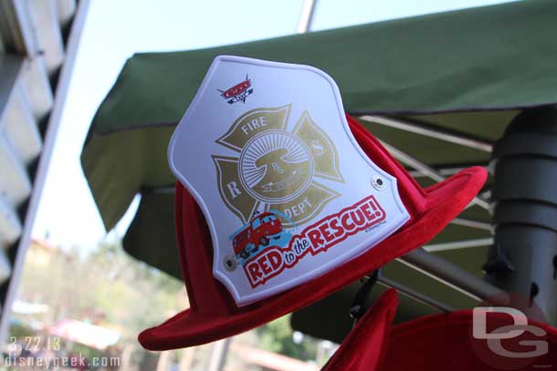 Noticed these new Red to the Rescue Firefighter hats in Cars Land ($24.95 each).