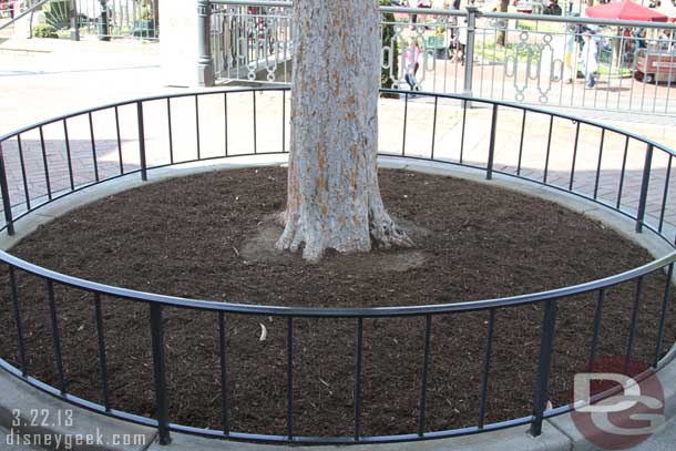 Still some gardening work to do at Main Street station.