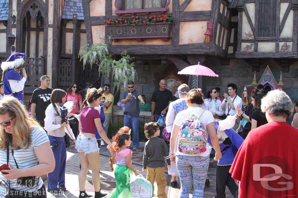 Walked through the Fantasy Faire and thought this was interesting.  A Princess was escorted over from the Bibbidi Bobbidi Boutique and led right to the Royal Hall to meet the Disney Princesses.  Is this an add on to a package?  Or randomly selected guest?  